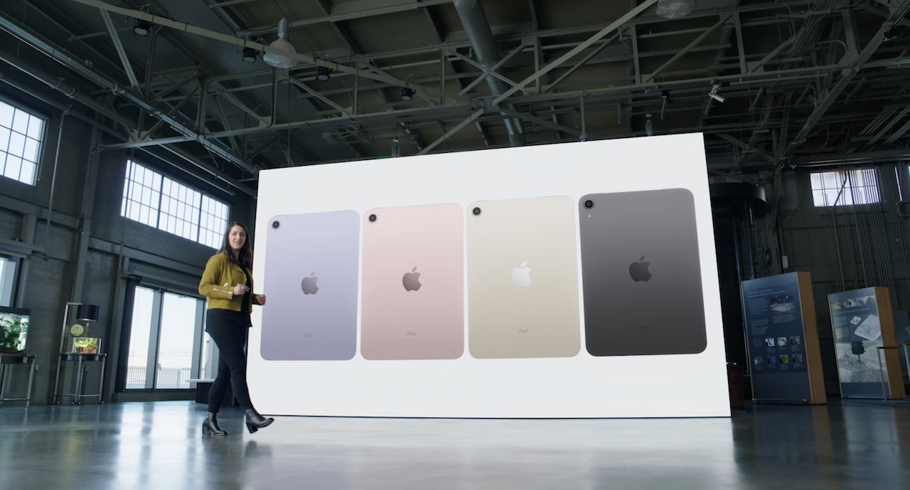 barevné varianty nového iPad mini 2021